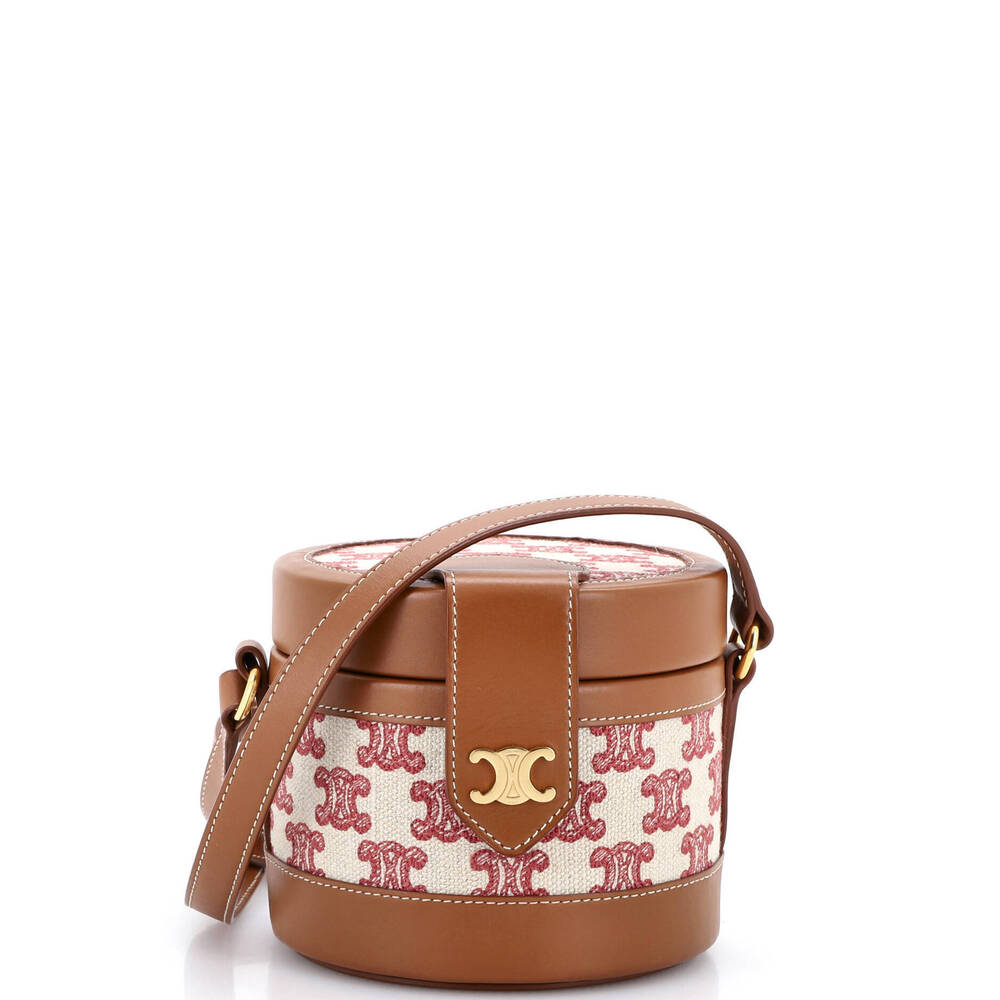 Celine Small Tambour Bag Triomphe Canvas